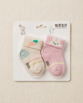 Cute Baby Cotton Socks – 2 Pair Set