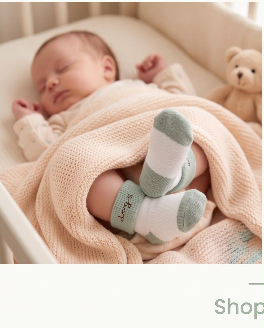 Baby Cotton Socks – 2-Piece Set