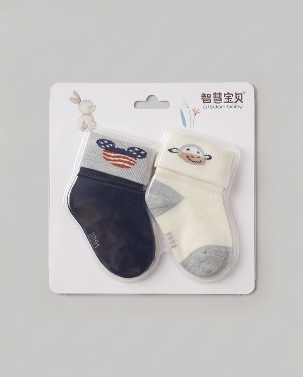 Baby Cotton Socks – 2-Piece Set