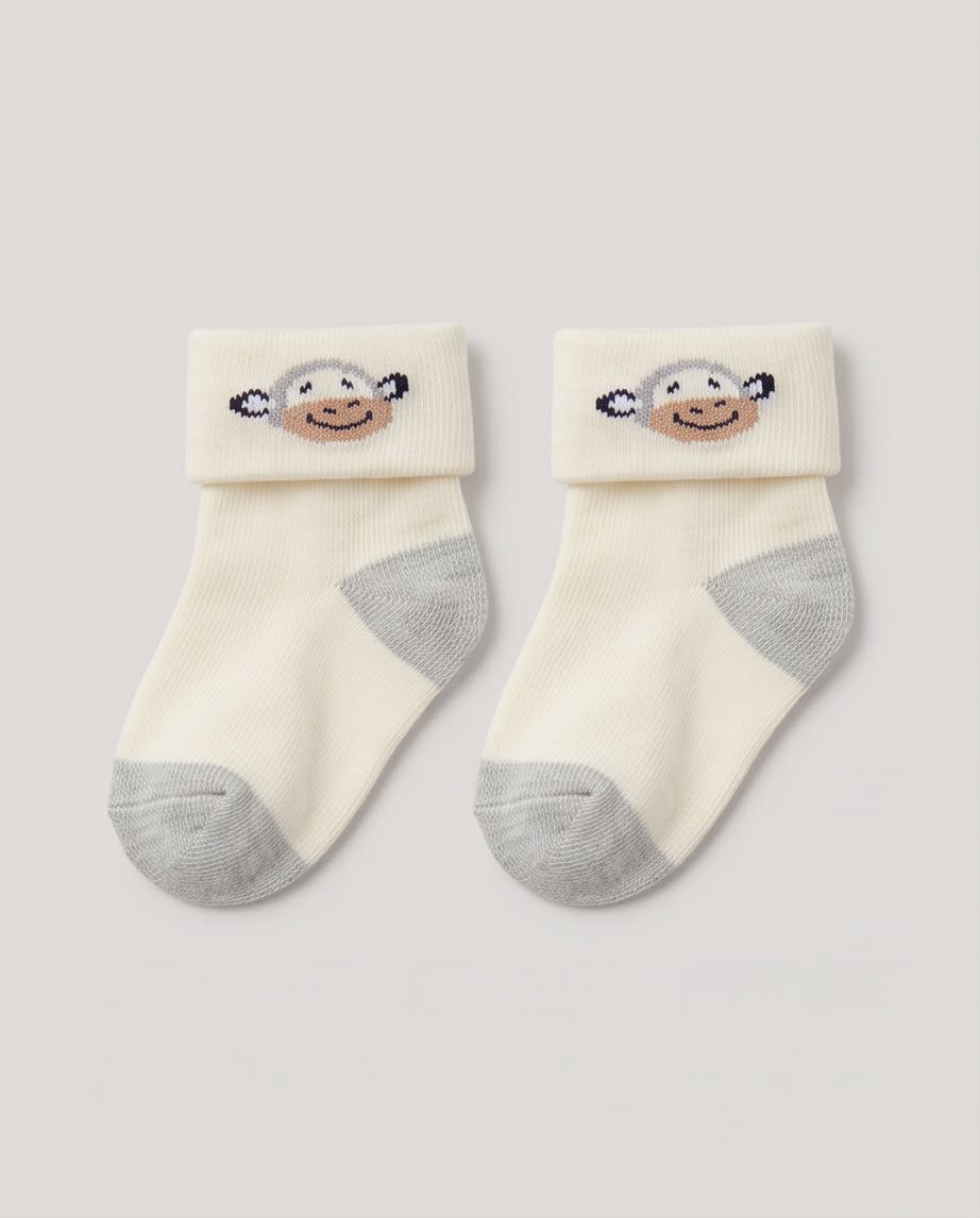 Baby Cotton Socks – 2-Piece Set