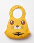 Cute Tiger Silicone Baby Bib – Adjustable Waterproof Feeding Bib
