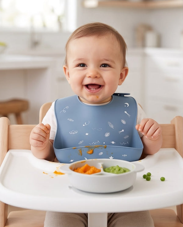 Silicone Baby Bib – Adjustable Waterproof Feeding Bib