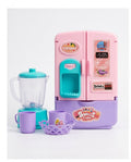 Kids Pretend Play Kitchen Set – Mini Refrigerator & Blender Set