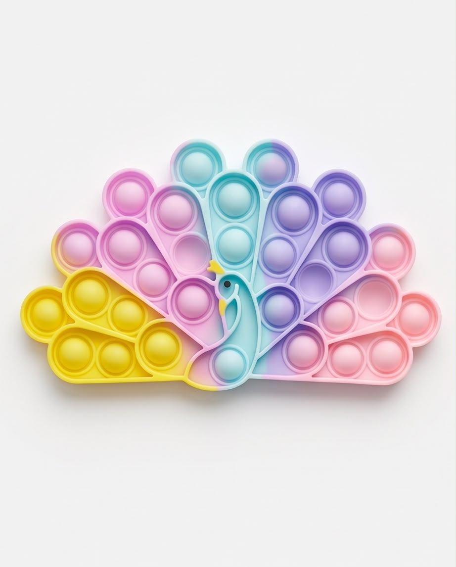 3D Silicone Pop-It Fidget Toy – Horse & Peacock