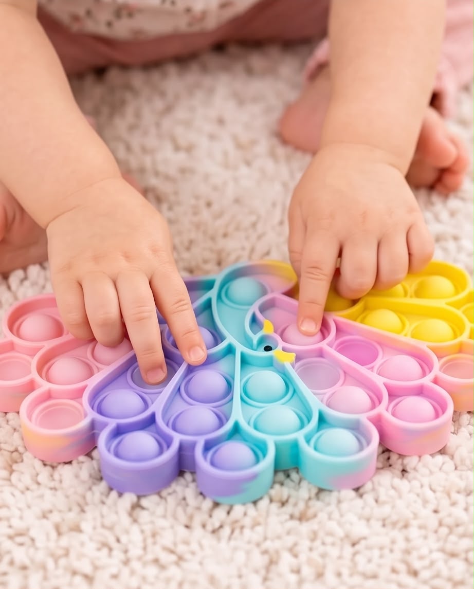 3D Silicone Pop-It Fidget Toy – Horse & Peacock