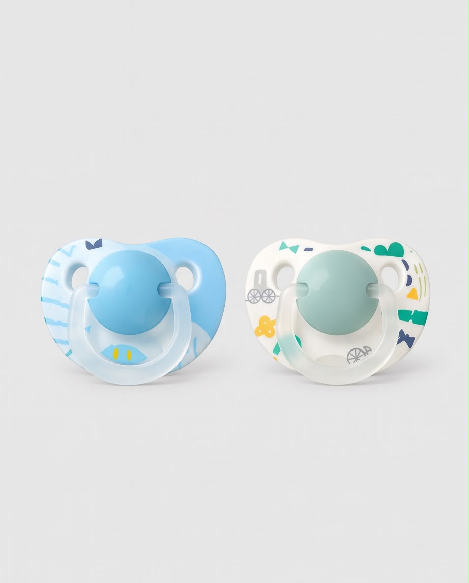 ALGO Natural Relax Silicone Soother Pacifier – 2pcs (6M+)