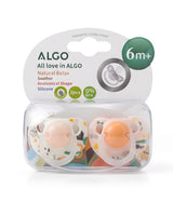 ALGO Natural Relax Silicone Soother Pacifier – 2pcs (6M+)