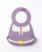 Silicone Baby Bib with Food Catcher – Adjustable Waterproof Feeding Bib