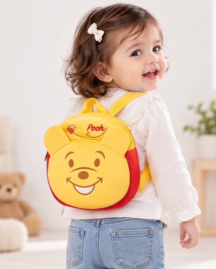 Winnie the Pooh Kids Backpack – Cute Character School & Nursery Bag