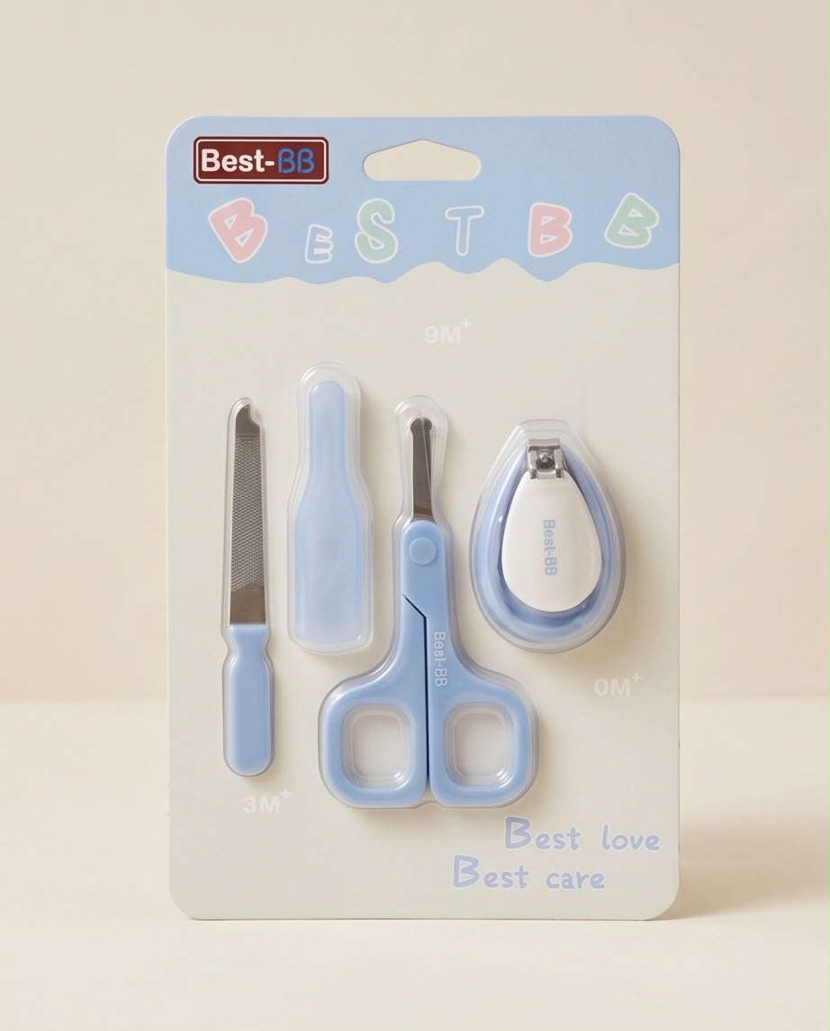 Best Baby Nail Care Set – 4-in-1 Clipper, Scissors, File & Guard Kit