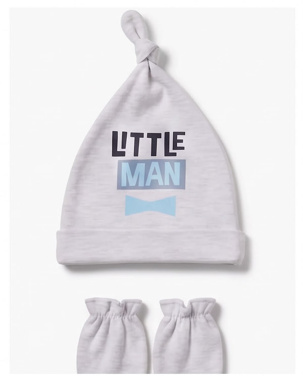 Newborn Baby 6-Piece Cap & Mittens Set
