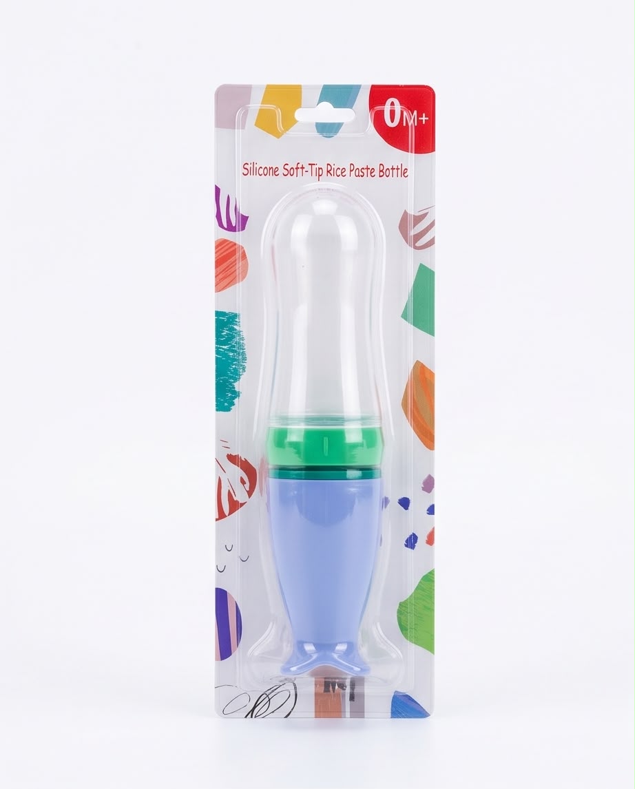Silicone Soft Tip Rice Paste Feeding Bottle